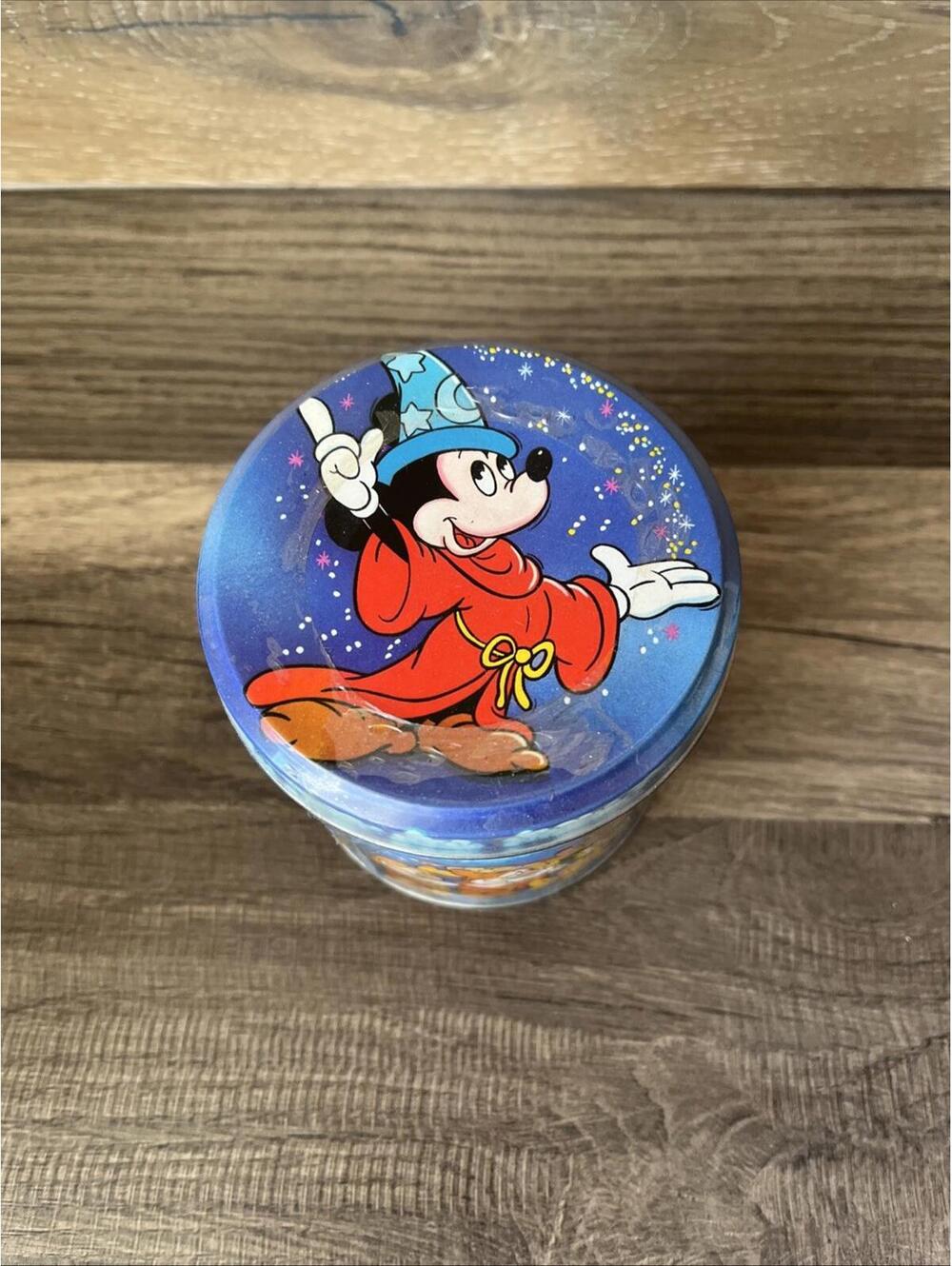 Vintage Walt Disney World Sorcerer Mickey Fantasia Candy Tin Donald Pluto